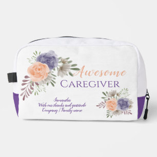 Awesome Caregiver Appreciation Floral Dopp Kit