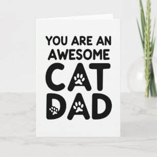 Awesome Cat Dad Graphic Card