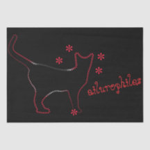 awesome cat  line art Tissue Paper