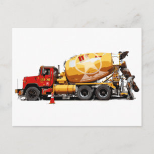 Awesome Cement Truck #6 Postcard
