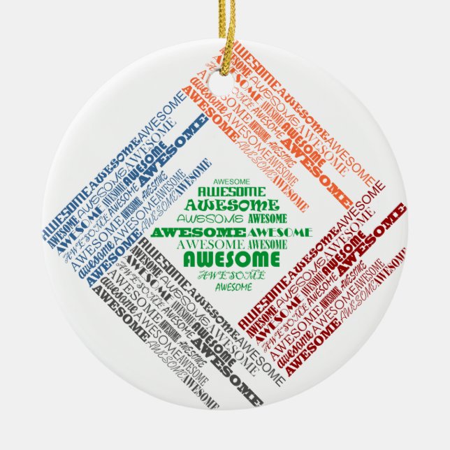 Awesome Ceramic Tree Decoration (Front)