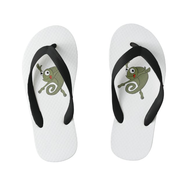 Awesome Chameleon Kid's Jandals (Footbed)