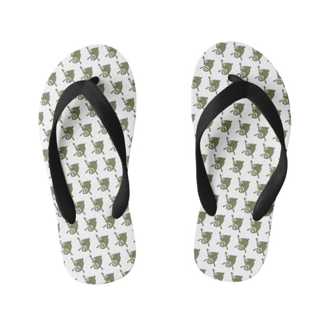 Awesome Chameleon Kid's Jandals (Footbed)