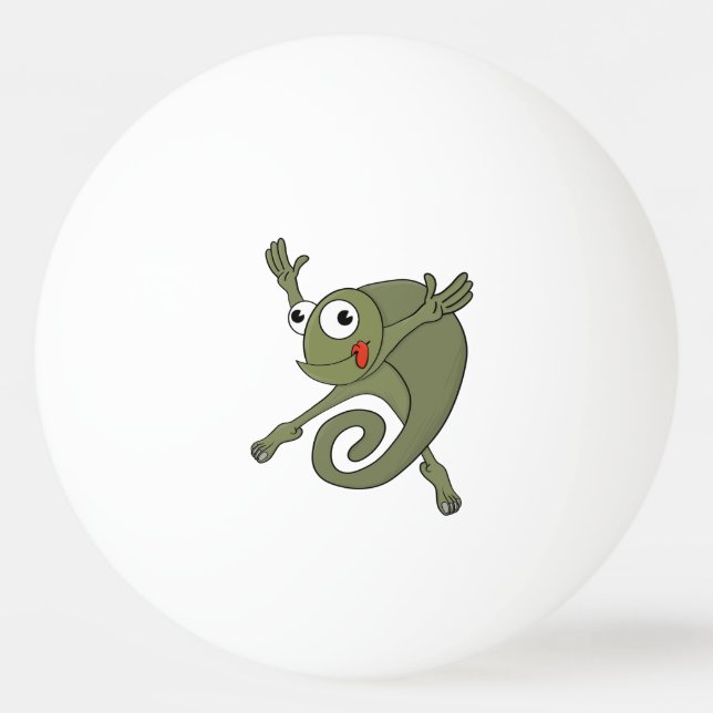 Awesome Chameleon Ping Pong Ball (Front)