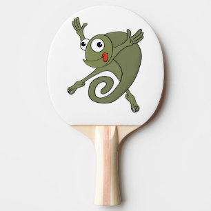 Awesome Chameleon Ping Pong Paddle