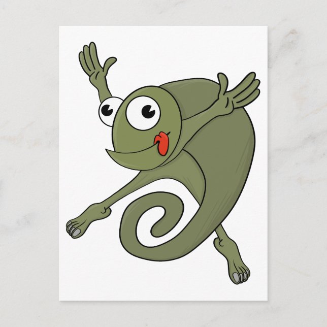 Awesome Chameleon Postcard (Front)