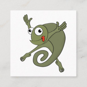 Awesome Chameleon Square Business Card