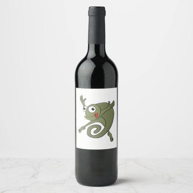 Awesome Chameleon Wine Label (Front)