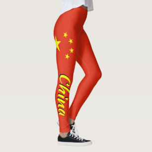 Awesome China Chinese Flag Leggings