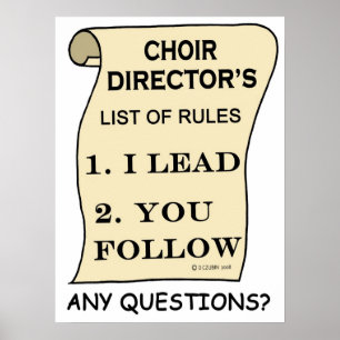 Awesome Choir Director Poster