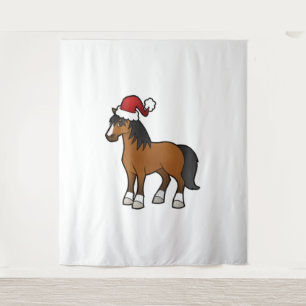 Awesome Christmas Horse Shirt Tapestry