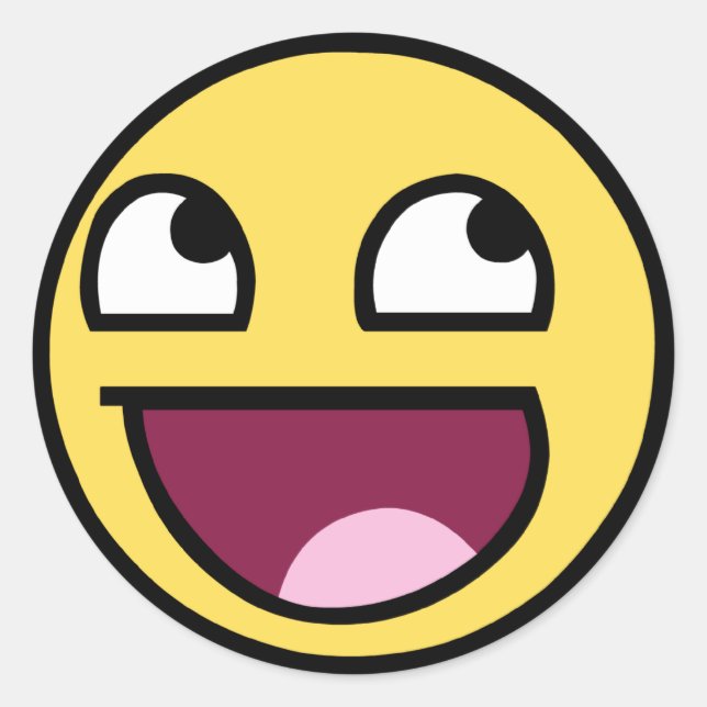 Awesome Classic Round Sticker (Front)