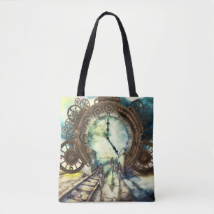 awesome  clockwork tote bag