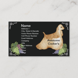 Awesome Cockers Spaniel Business Card