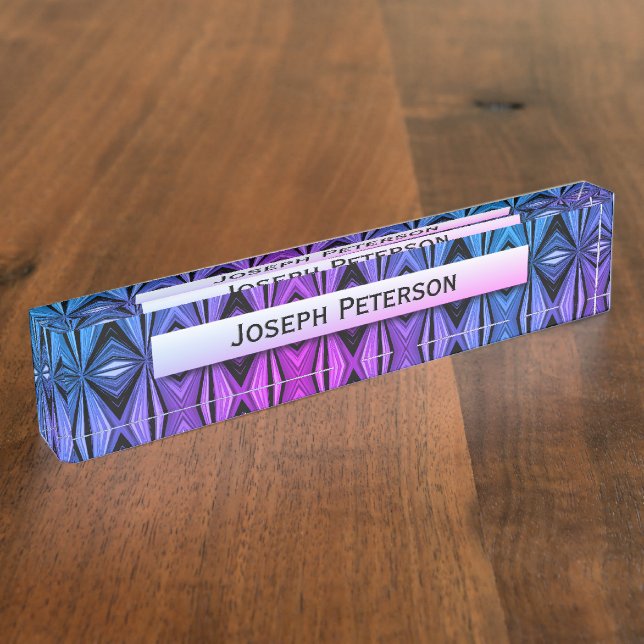 Awesome Colour Diamond Design Nameplate (Side)