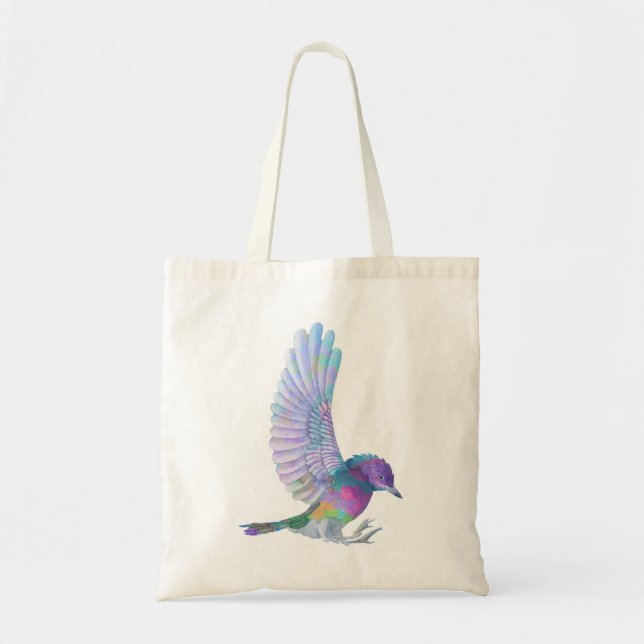 Awesome Colourful Bird Tote Bag (Front)