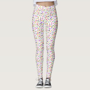 Awesome Colourful Dots Spots Positive Vibe Legging