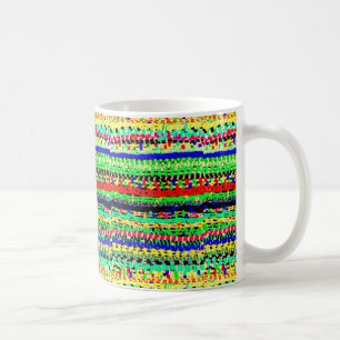 Awesome Colourful Striped Beads Abstract Design Coffee Mug