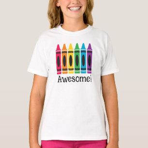 Awesome Colours T-Shirt for Girls - Customise