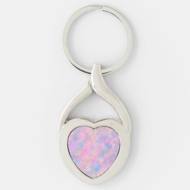Awesome Combination of Pastel Colours  Key Ring (Front)