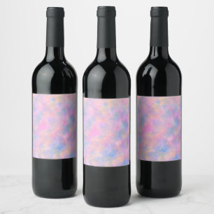 Awesome Combination of Pastel Colours  Wine Label