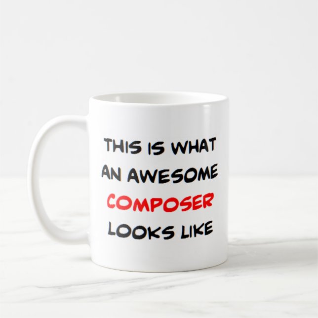 awesome composer coffee mug (Left)