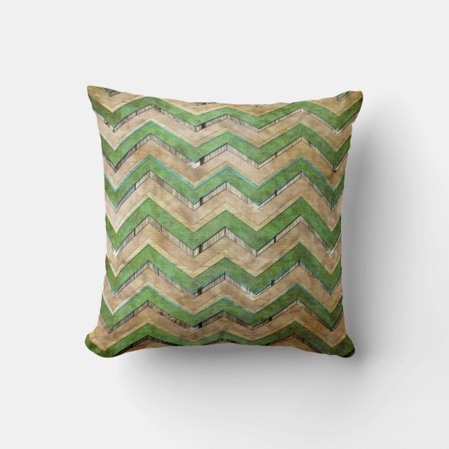 Awesome cool chevron zigzag pattern cushion (Front)