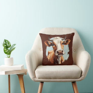 Awesome cow lovers farm animal cushion