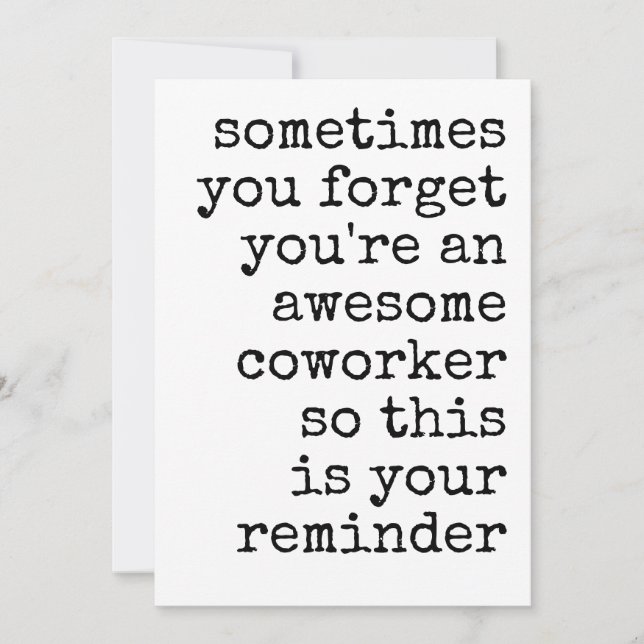 Awesome Coworker Thank You Appreciation Holiday Card (Front)