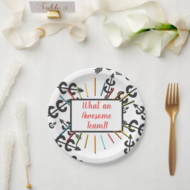 Awesome Cross Country Paper Plate (Wedding)