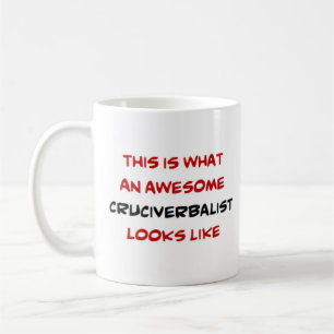 awesome cruciverbalist coffee mug
