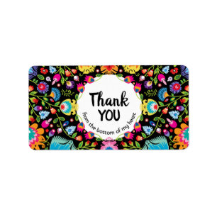 Awesome, custom text Polish folklore Wycinanki  Label