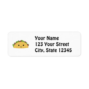 Awesome Cute Cartoon Kawaii Smiling Taco