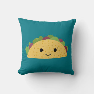Awesome Cute Cartoon Kawaii Smiling Taco Cushion