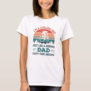 Awesome Cycling Dad Funny Bicycle Gift T-Shirt