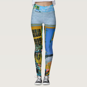 Awesome Cycling Painting Leggings