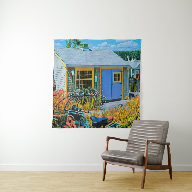Awesome Cycling Painting Tapestry (In Situ)