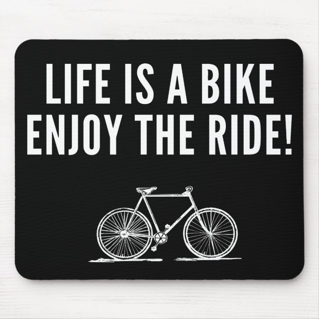 awesome cycling quote mouse pad (Front)