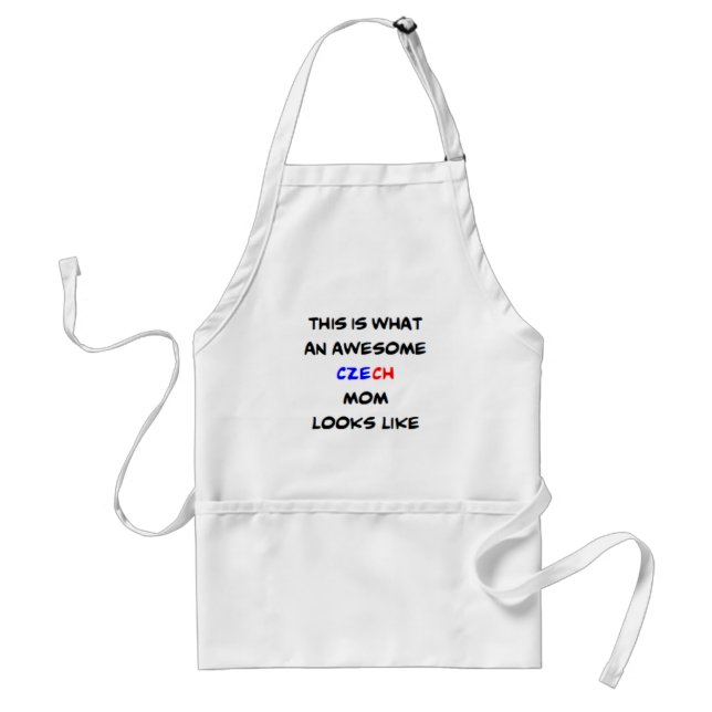 awesome czech mum coffee mug standard apron (Front)