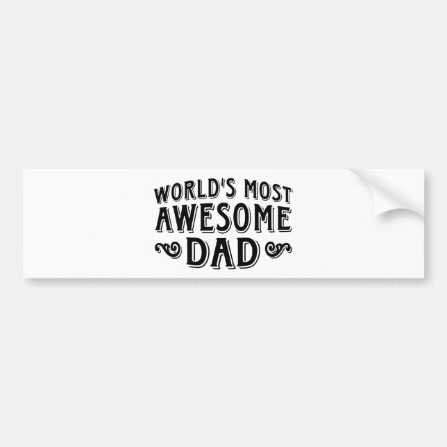 Awesome Dad Bumper Sticker (Front)