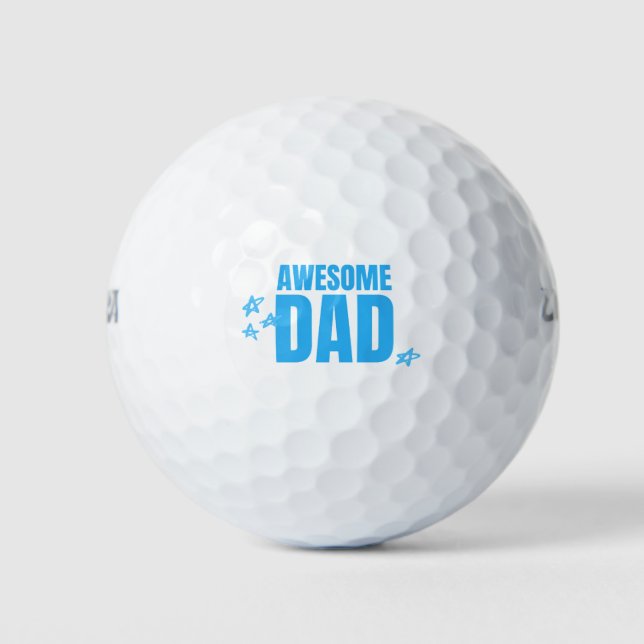 Awesome dad golf balls (Front)