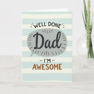 Awesome Dad Message Card