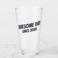 Awesome Dad Since 20XX Modern Simple Beer