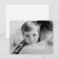 Awesome Dad Since 20XX Modern Simple Elegant Photo