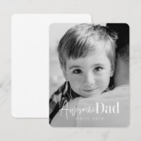 Awesome Dad Since 20XX Modern Simple Elegant Photo