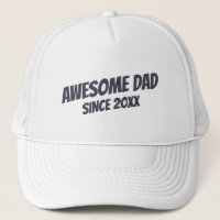 Awesome Dad Since 20XX Modern Simple