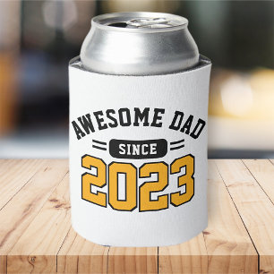 Awesome Dad Since XX Athletic Modern Father's Day Can Cooler