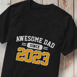Awesome Dad Since XX Athletic Modern Father's Day T-Shirt<br><div class="desc">This simple and modern design is composed of san serif typography.</div>