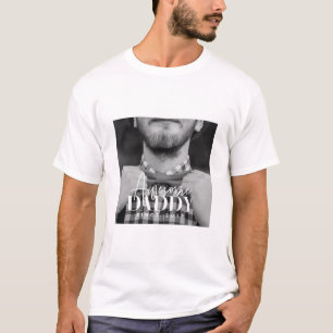 Awesome Daddy Since 20XX Simple Elegant Photo T-Shirt