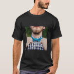 Awesome Daddy Since 20XX Simple Elegant Photo T-Shirt<br><div class="desc">This simple and modern design is composed of serif and cursive typography and add a custom photo</div>